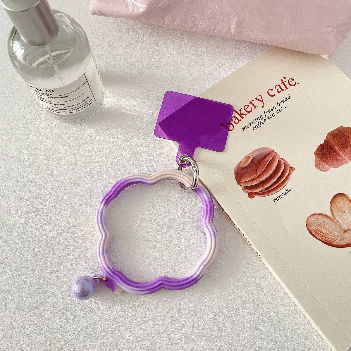 Colorful Wavy Hoop Universal Silicone Phone Wrist Lanyard - Hugmie